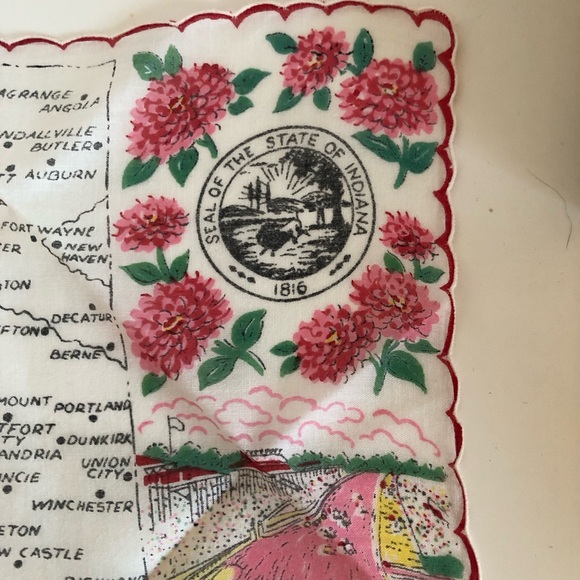 Vintage Ranshaw 1960’s Indiana Hankie - Picture 4 of 8